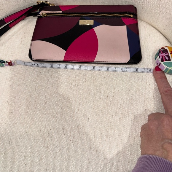 Kate Spade Multicolor Wristlet with Gold Accents